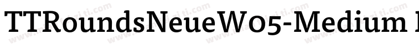 TTRoundsNeueW05-Medium Regular字体转换
